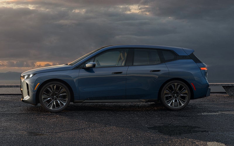 The BMW iX parked sideways shot. | BMW of Dayton in Dayton OH