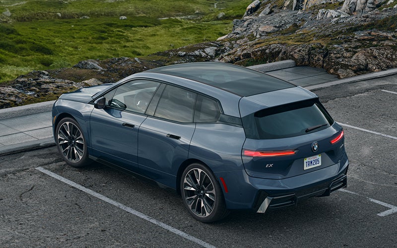 The BMW iX parked in a parking spot. | BMW of Dayton in Dayton OH